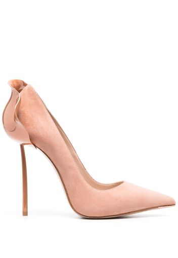 Le Silla Petalo Pumps aus Wildleder 100mm - Nude