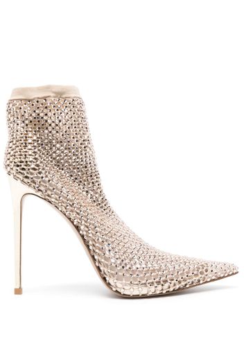 Le Silla Gilda 120mm crystal-embellished pumps - Nude