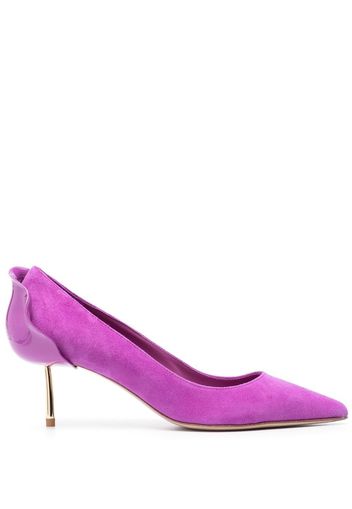 Le Silla Petalo 50mm suede pumps - Violett