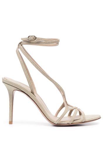 Le Silla Belen 100mm sandals - Gold