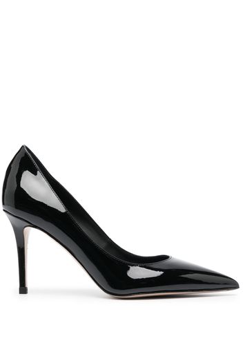 Le Silla Eva 80mm patent leather pumps - Schwarz