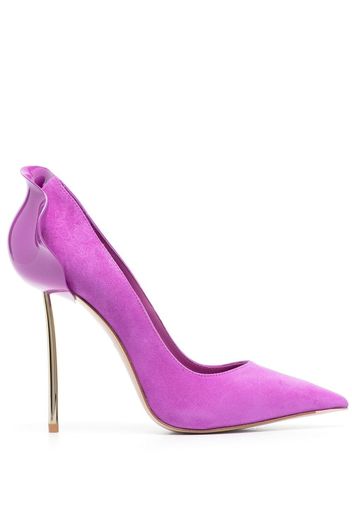 Le Silla Petalo 100mm suede pumps - Violett