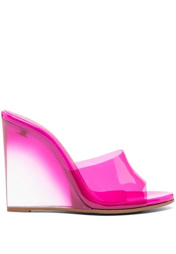 Le Silla Kira 120mm wedge mules - Rosa