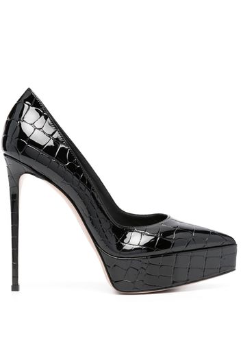 Le Silla Uma 140mm leather pumps - Schwarz