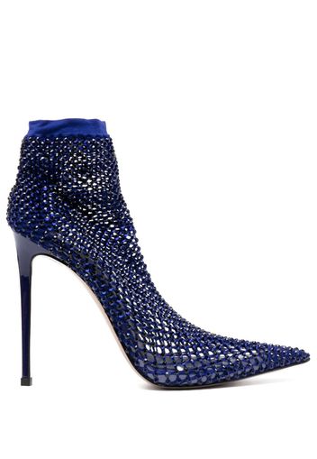 Le Silla Gilda Pumps mit Kristallverzierung 115mm - Blau