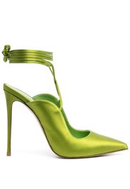 Le Silla Ivy 120mm slingback satin pumps - Grün