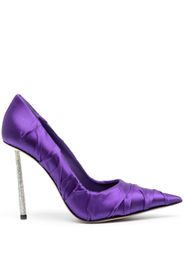 Le Silla Fedra 115mm satin-finish pumps - Violett