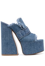 Le Silla denim 170mm platform mules - Blau