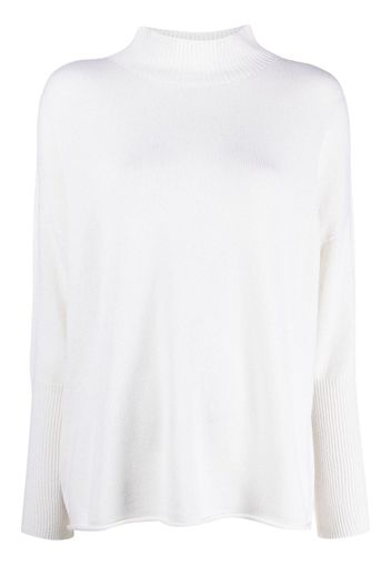 Le Tricot Perugia high-neck wool-blend jumper - Weiß