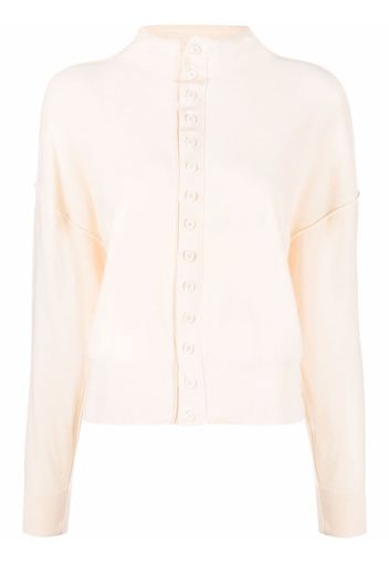 Lemaire stand-up collar cardigan - Nude