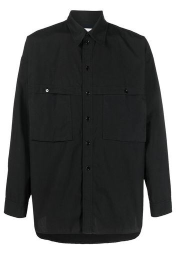 Lemaire flap-pocket cotton shirt - Schwarz