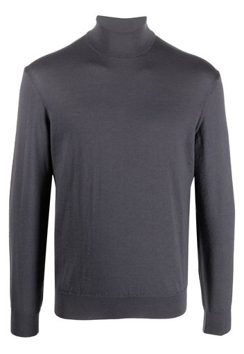 Lemaire funnel-neck long-sleeve top - Grau