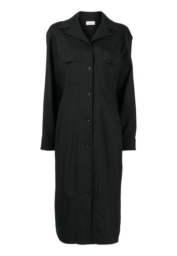 Lemaire long-sleeve shirt dress - Schwarz