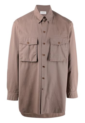 Lemaire chest-pocket shirt - Braun