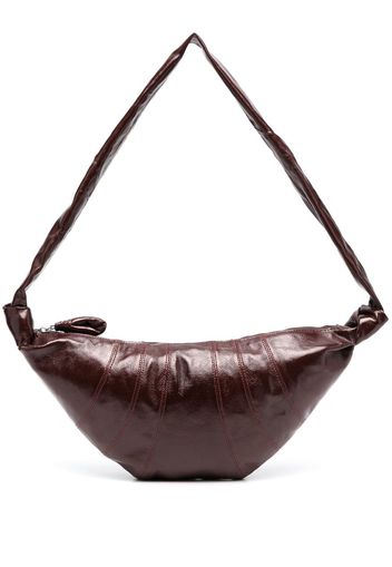 Lemaire Croissant leather shoulder bag - Braun