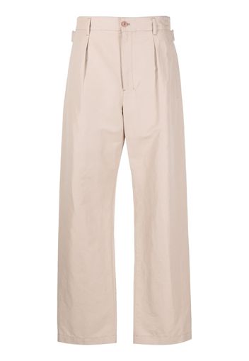 Lemaire wide-leg high-waisted trousers - Nude