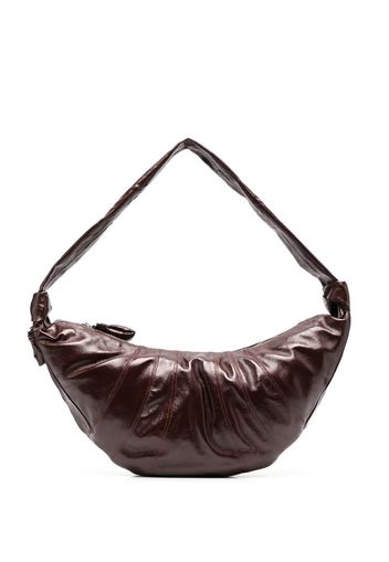 Lemaire Croissant leather shoulder bag - Braun