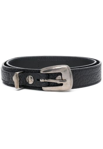 Lemaire grained-texture leather belt - Schwarz