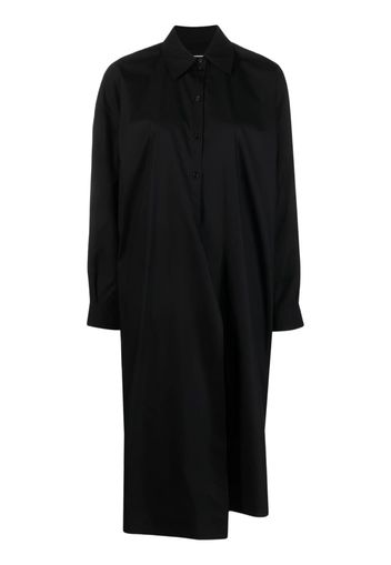 Lemaire Twisted long-sleeve shirt dress - Schwarz