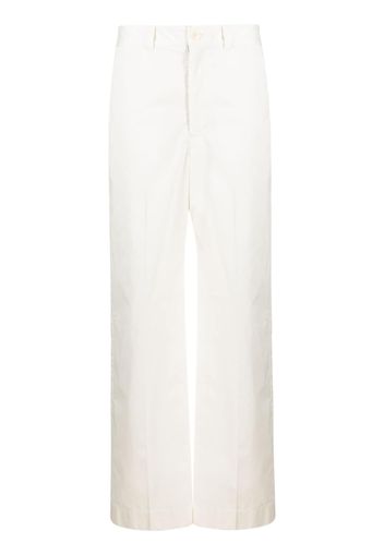 Lemaire high-waisted straight-leg trousers - Weiß