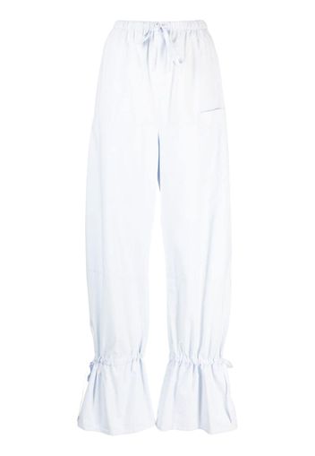 Lemaire drawstring-fastening parachute trousers - Blau