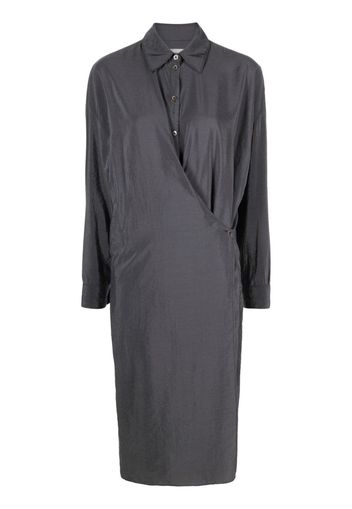 Lemaire silk-blend midi dress - Grau