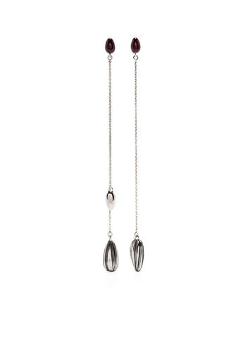 Lemaire bead-embellished drop earrings - Silber