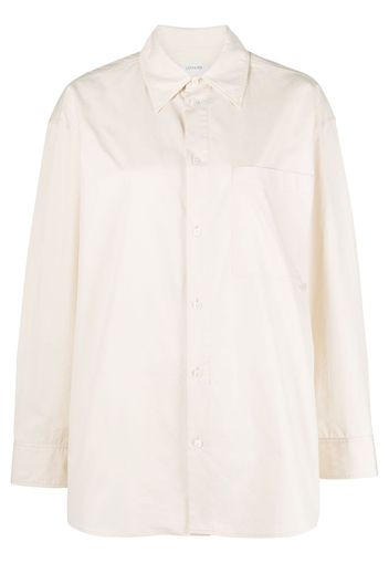 Lemaire overlapping-panel cotton shirt - Nude