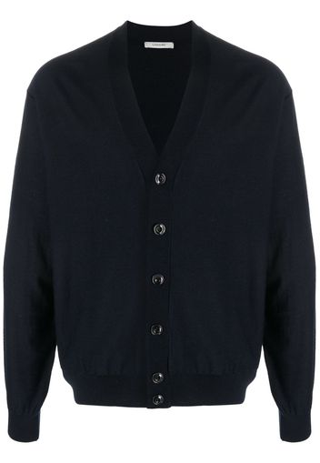 Lemaire V-neck wool-blend cardigan - Blau