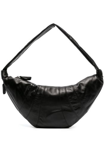 Lemaire large Croissant leather shoulder bag - Schwarz