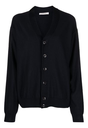 Lemaire V-neck wool-blend cardigan - Blau