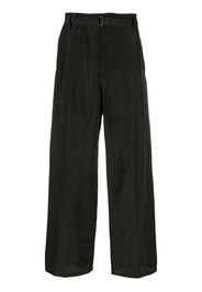 Lemaire belted cotton trousers - Schwarz