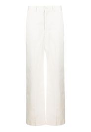 Lemaire high-waisted straight-leg trousers - Weiß