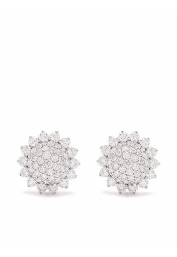 LEO PIZZO 18kt white gold Aurora diamond earrings - Silber