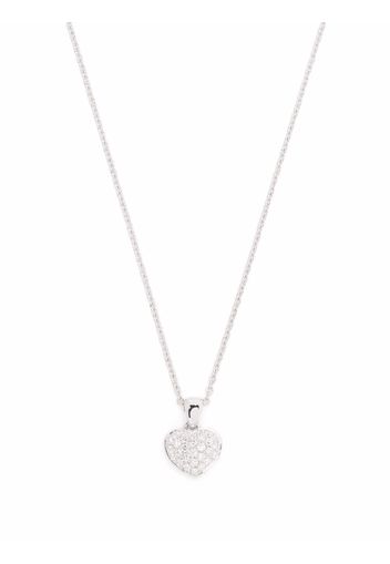 LEO PIZZO 18kt white gold Amore diamond necklace - Silber