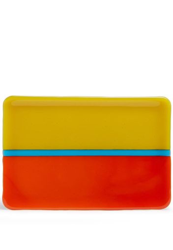 Les-Ottomans Murano colour-block tray - Gelb