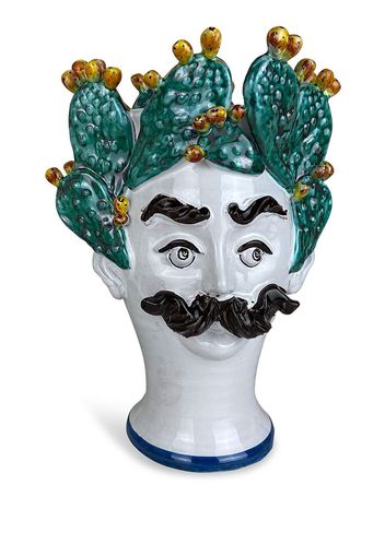 Les-Ottomans Cacti Vase aus Keramik - Weiß