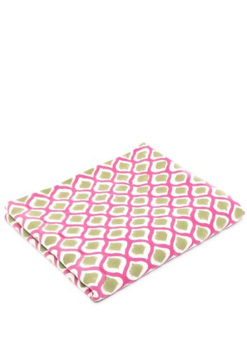 Les-Ottomans Tischdecke mit geometrischem Print - Rosa