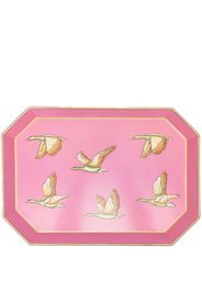 Les-Ottomans hand-painted bird tray - Rosa