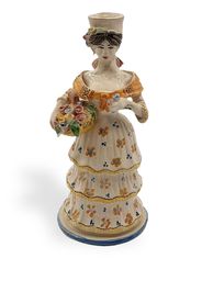Les-Ottomans Lemon Woman porcelain candle holder - Weiß