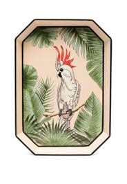 Les-Ottomans hand-painted flora bird tray (43cm x 30cm) - Nude