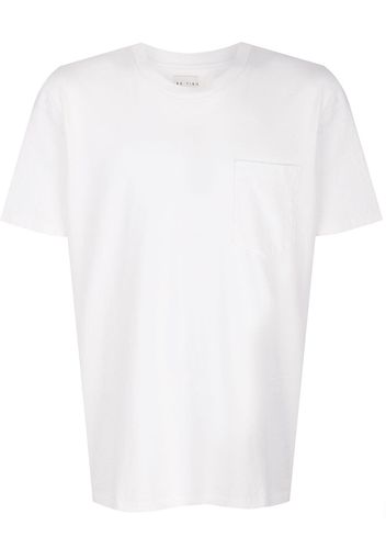 Les Tien T-Shirt mit Brusttasche - Weiß