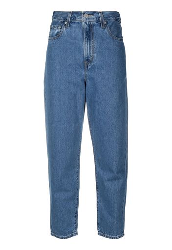 Levi's Cropped-Jeans mit geradem Bein - Blau