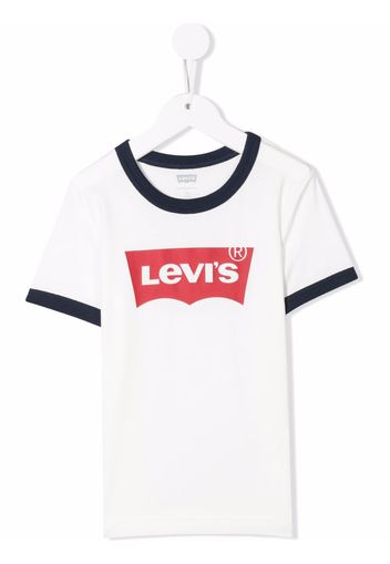 Levi's Kids logo-print BCI cotton T-shirt - Weiß