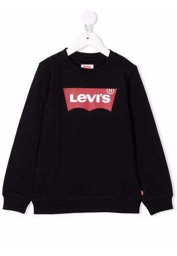 Levi's Kids chest-logo crewneck sweatshirt - Schwarz