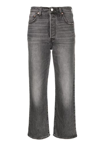 Levi's Ribcage straight-leg cropped jeans - Grau