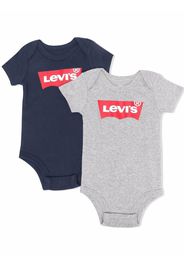 Levi's Kids Body-Set mit Logo-Print - Grau
