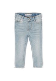 Levi's Kids logo-patch straight-leg jeans - Blau