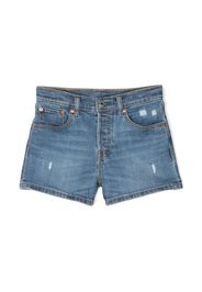 Levi's Kids five pockets denim shorts - Blau