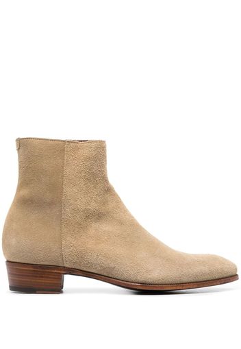 Lidfort almond-toe ankle boots - Nude